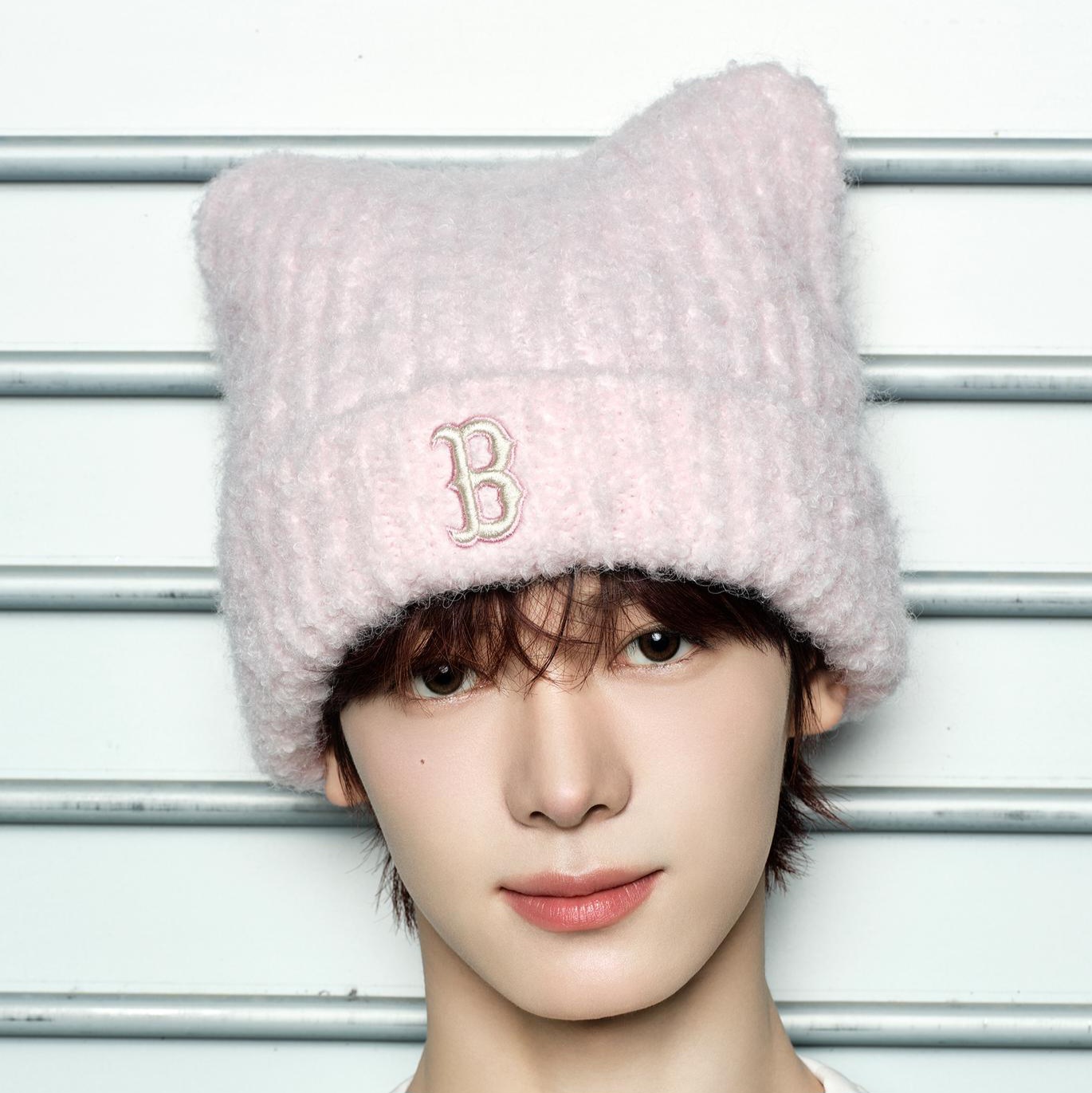 (Karina(aespa)/TWS同款) MLB 新款貓貓耳朵毛帽