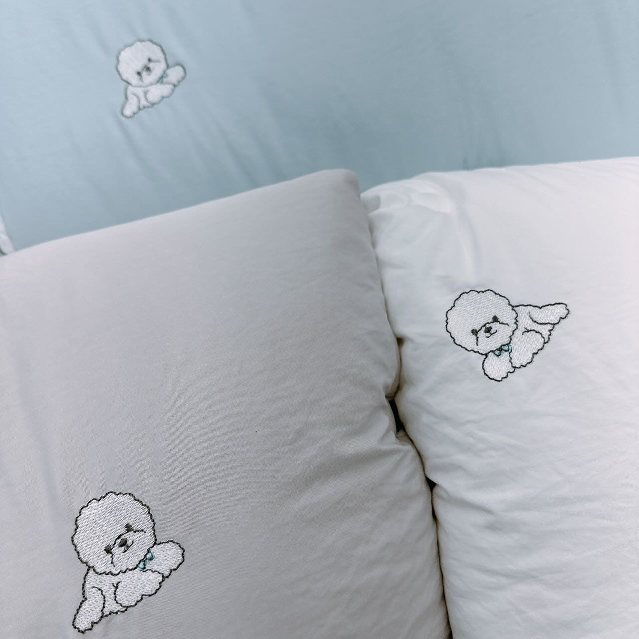 刺繡比熊犬四季被