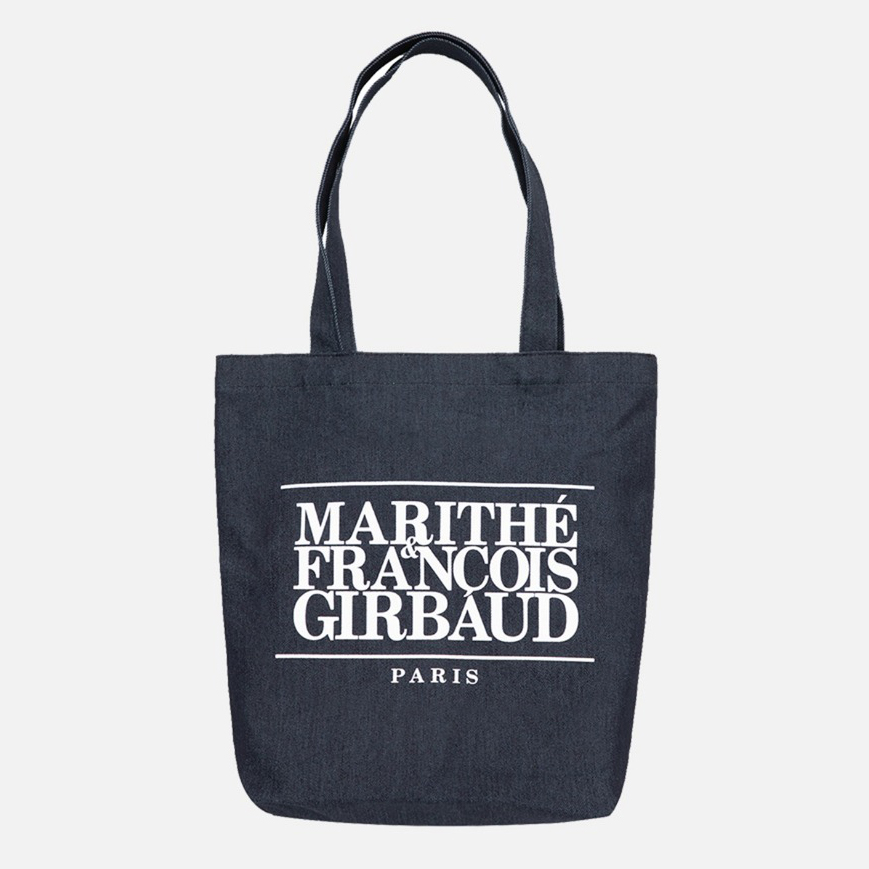 Marithe Francois Girbaud牛仔布色LOGO布袋 