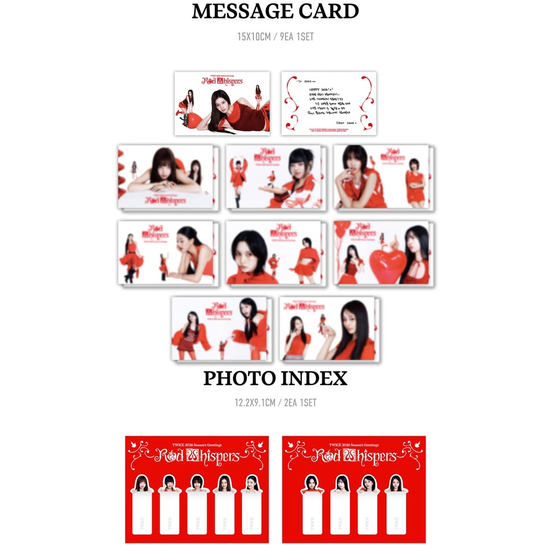 TWICE RED WHISPERS Seasons Greetings 2026