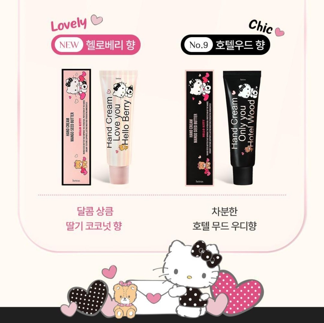 Hello Kitty x Hetras 聯名香水護手霜