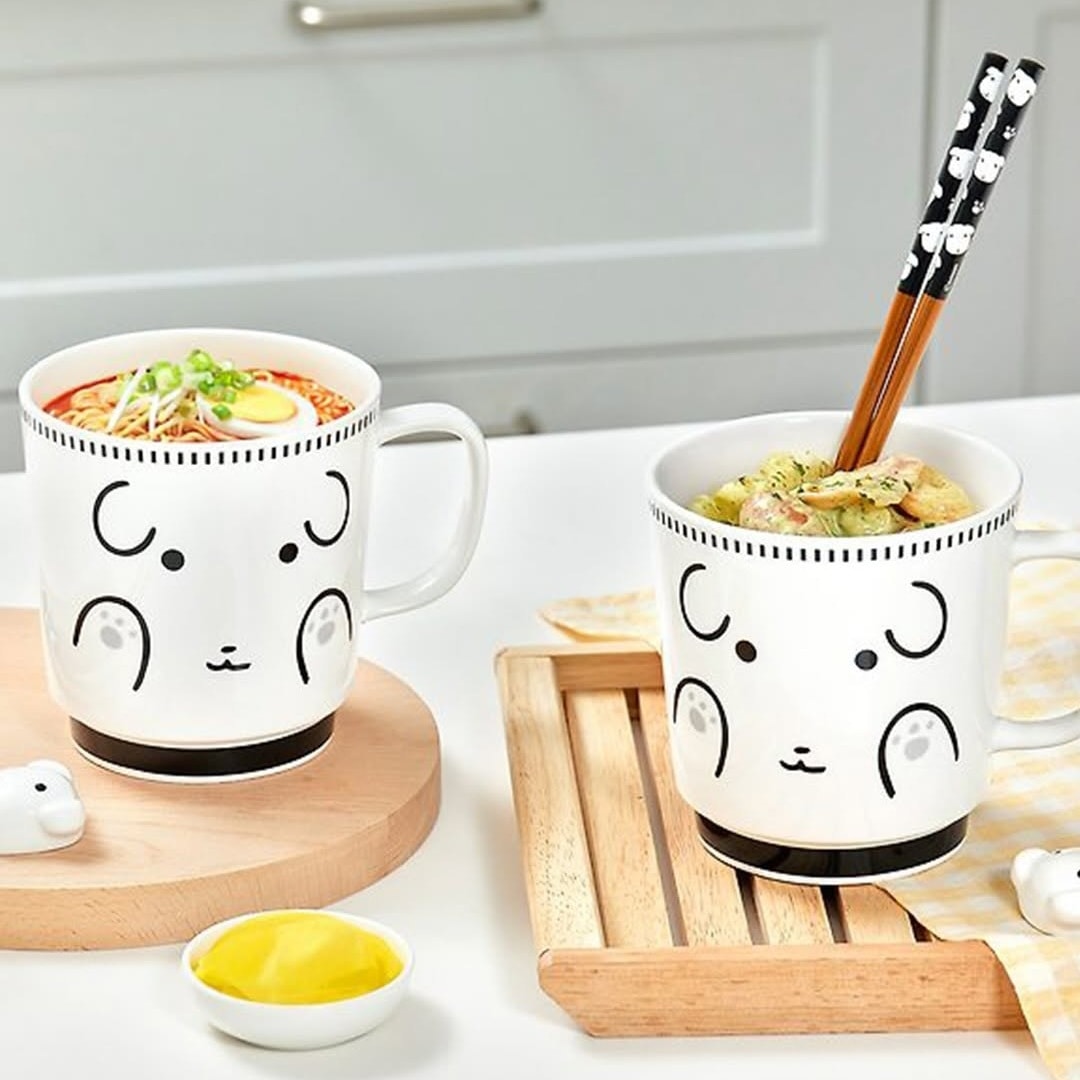 GANADI 狗狗拉麵碗連餐具組