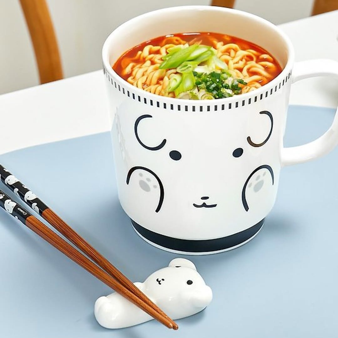 GANADI 狗狗拉麵碗連餐具組