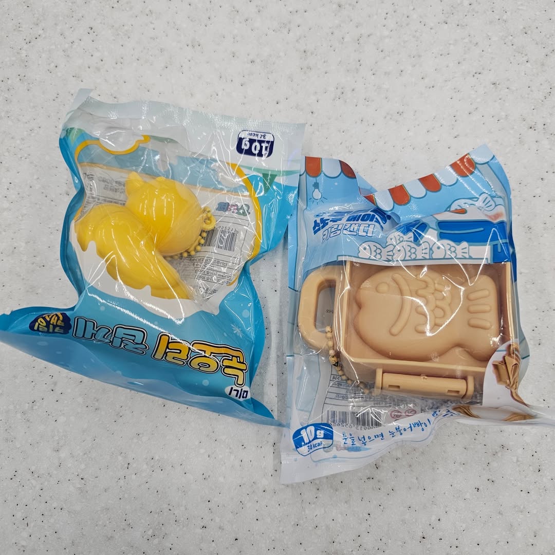 雪地小鴨造型/鯛魚燒雪球夾鑰匙扣