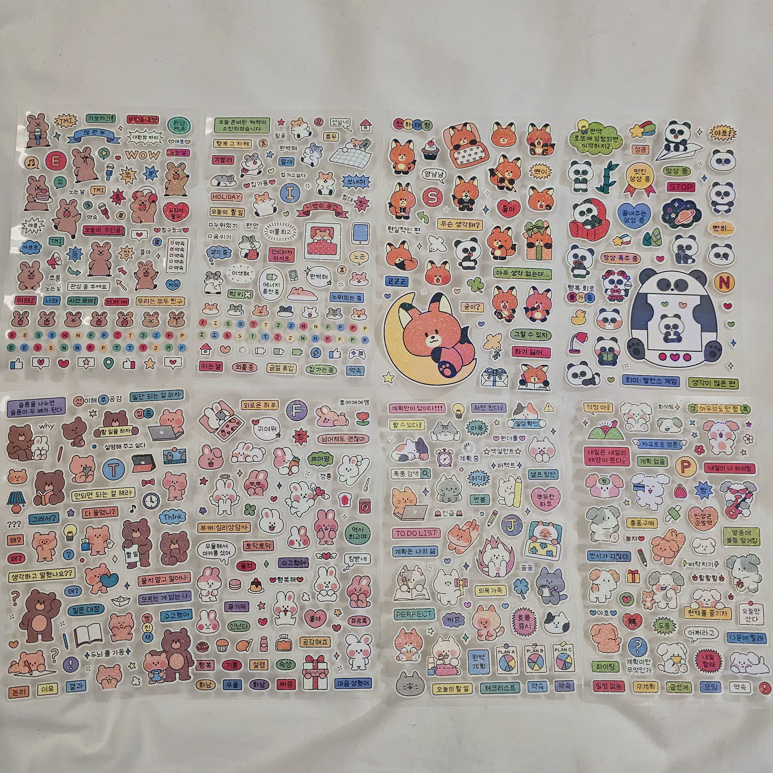 韓國MBTI 韓文貼紙組 (4張入)