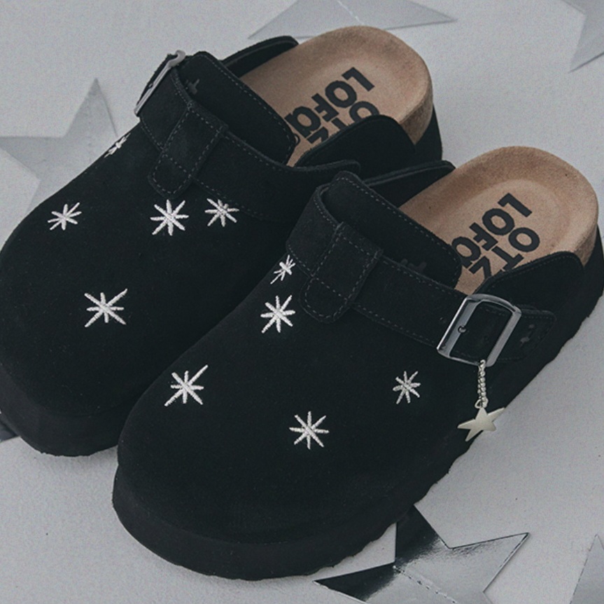 OTZ × LOFA SEOUL 星星麂皮兩穿厚底涼鞋