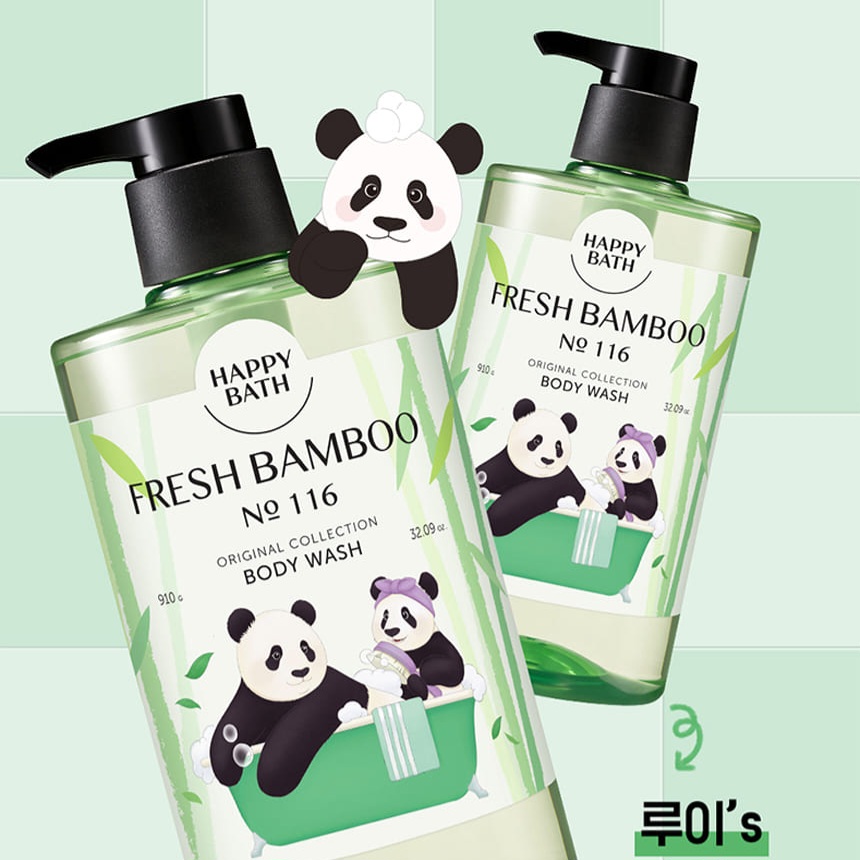 Happy Bath熊貓聯名系列沐浴露/身體乳